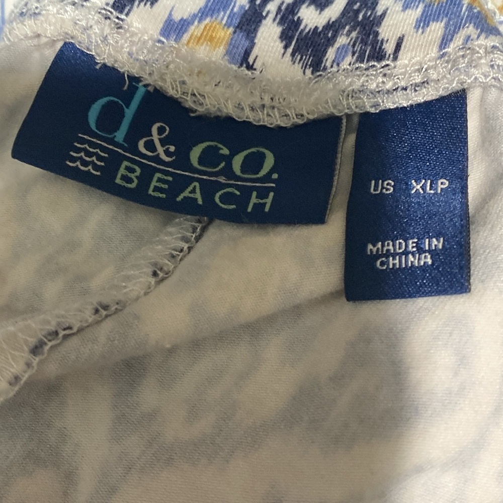D&co beach wide leg lounge casual pants size XLP - Picture 9 of 11